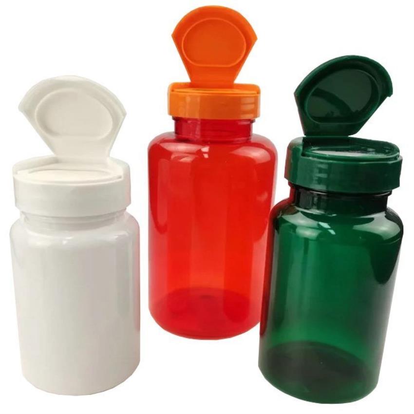 100 ml Flip Top Cap Pharma PET Bottle