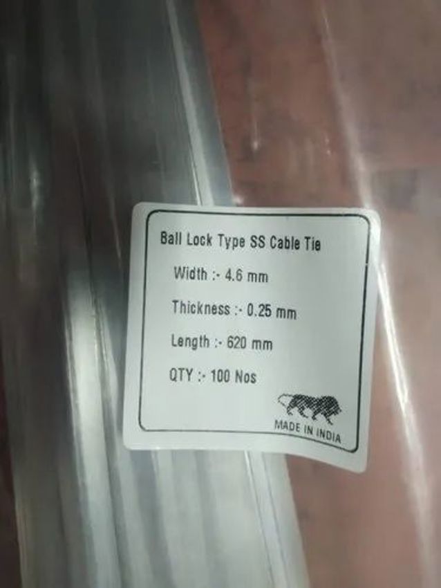 100MM Metal Cable Tie 4.6MM Width