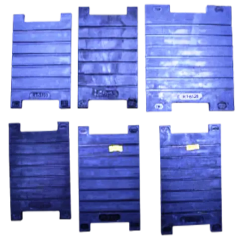 10mm Composite Grooved Rubber Railway Sole Plates