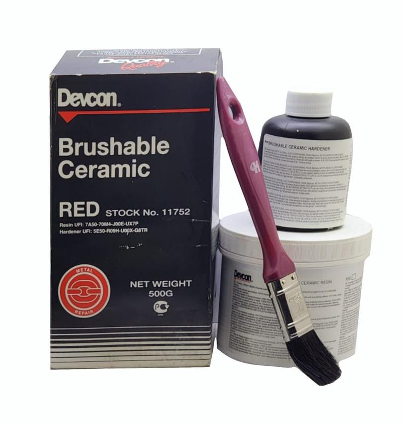 Devcon Brushable Ceramic Red Coating 11752