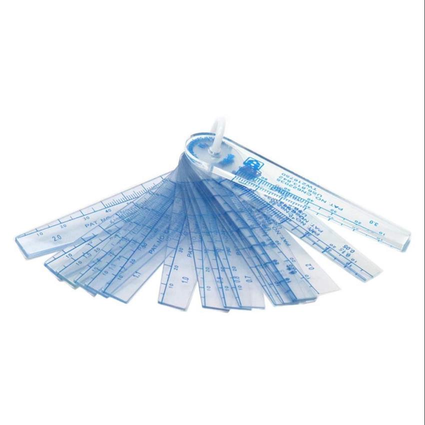 Plastic Feeler Gauge Set, 18 Blades