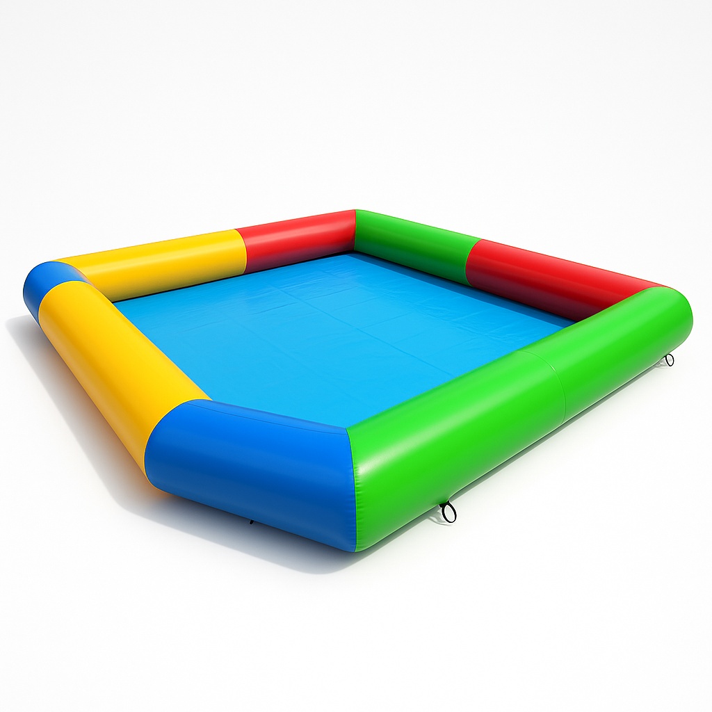 2 Ft Multicolor Inflatable Water Pool, 15x15 Feet