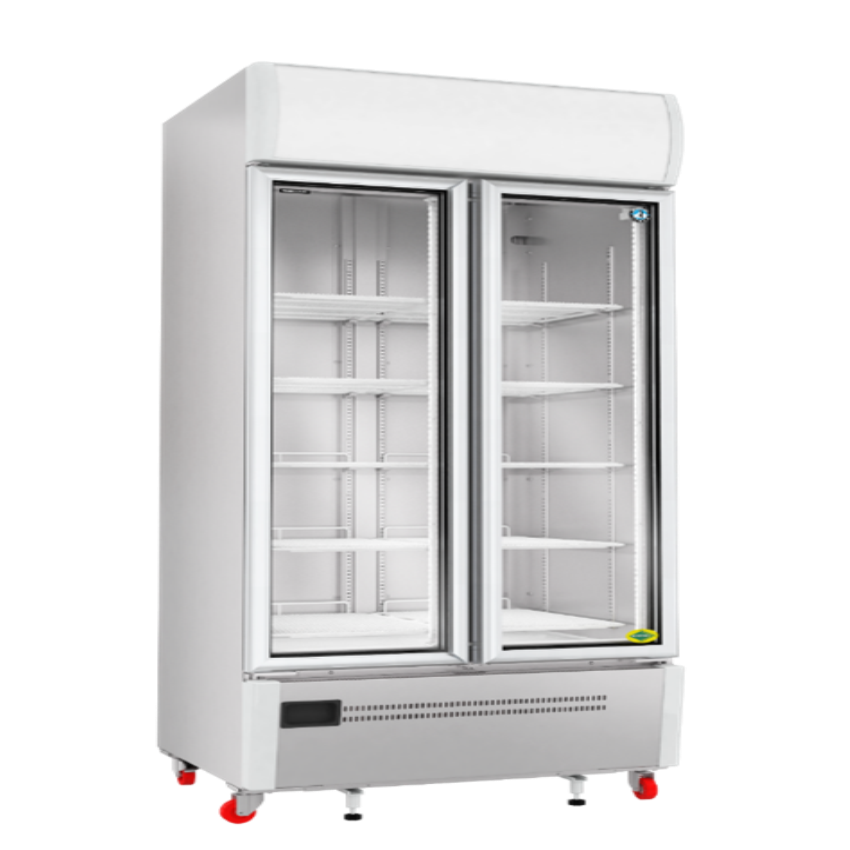 SRC 900 Two Glass Door Visi Cooler, 803L Capacity