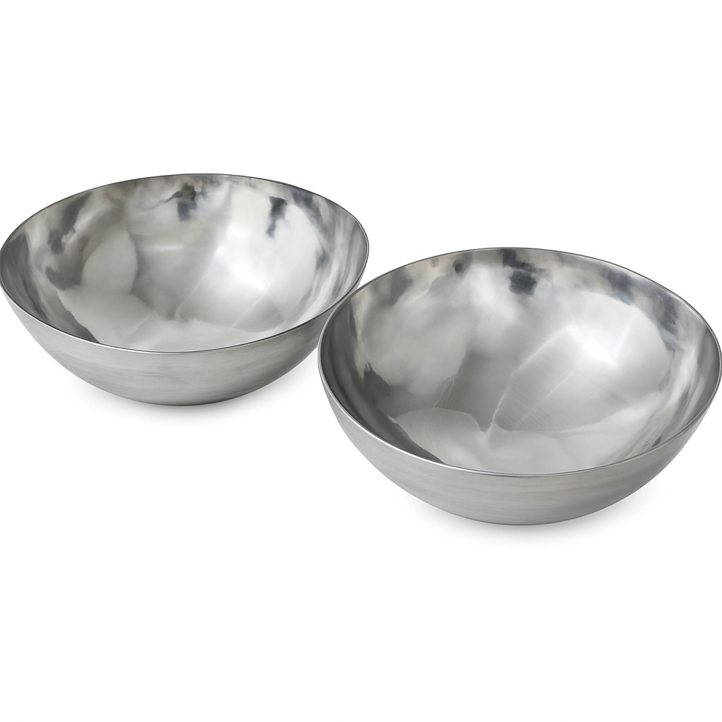 Set of 2 Ss Round Kadai for Hotel/Restaurant