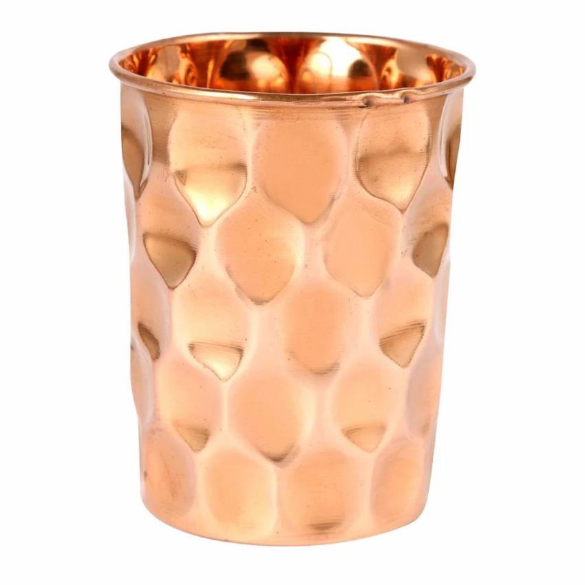 200ml Hammered Copper Drinking Glass