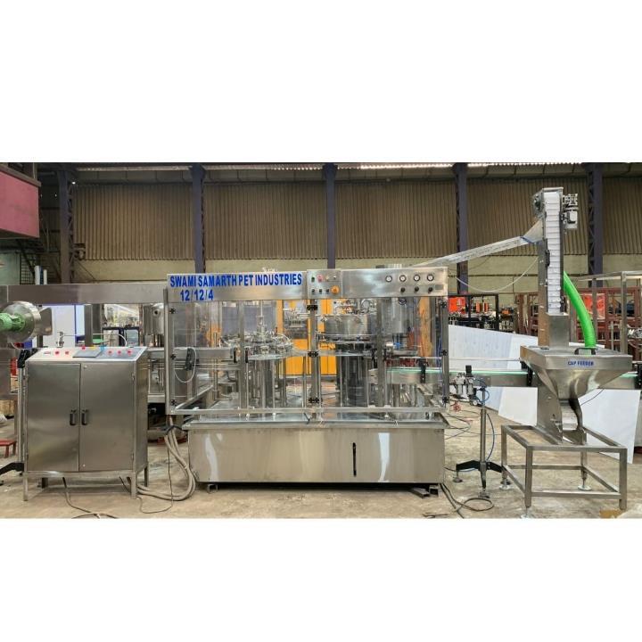 Automatic Water Rinsing, Filling, Capping Plant