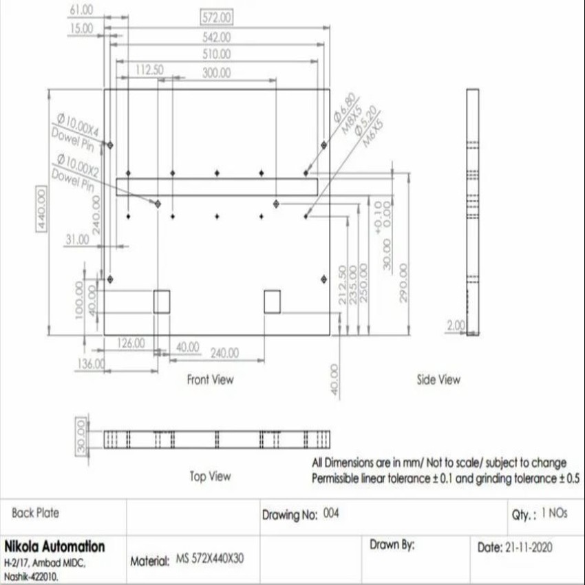 2D Detailed Drafting Service
