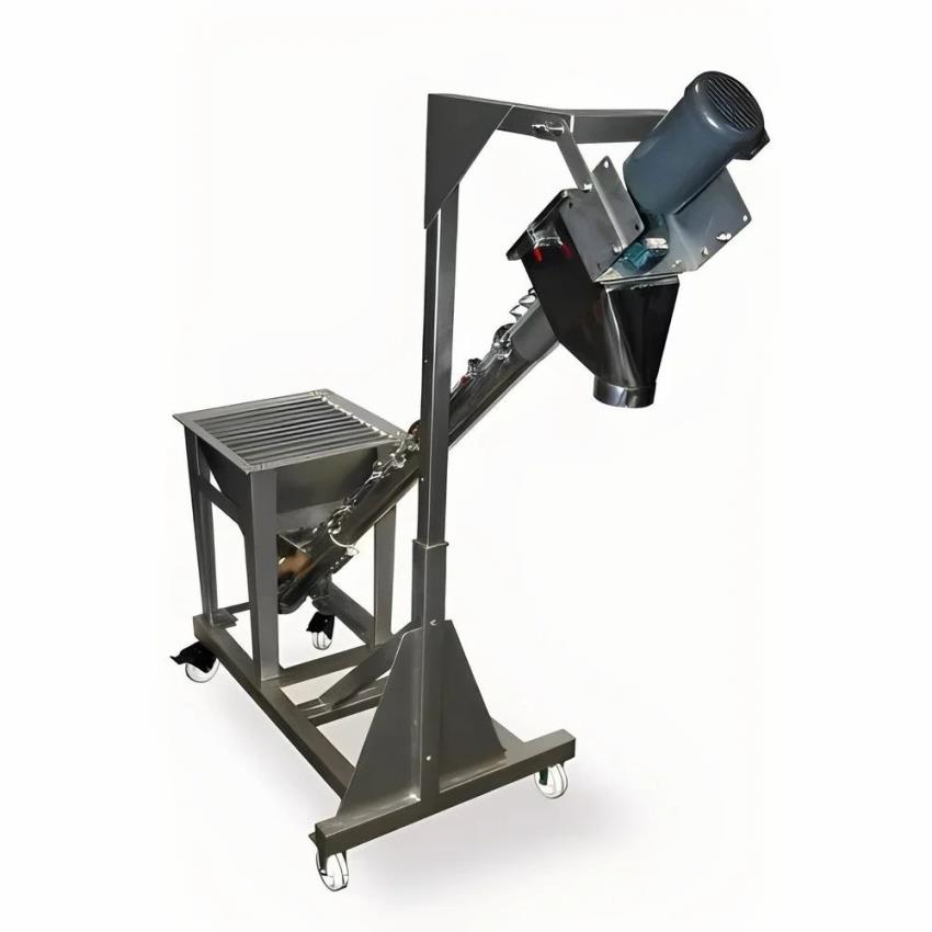 3 Meter 1 Hp SS Screw Conveyor, 200 Kg Capacity, 230 V