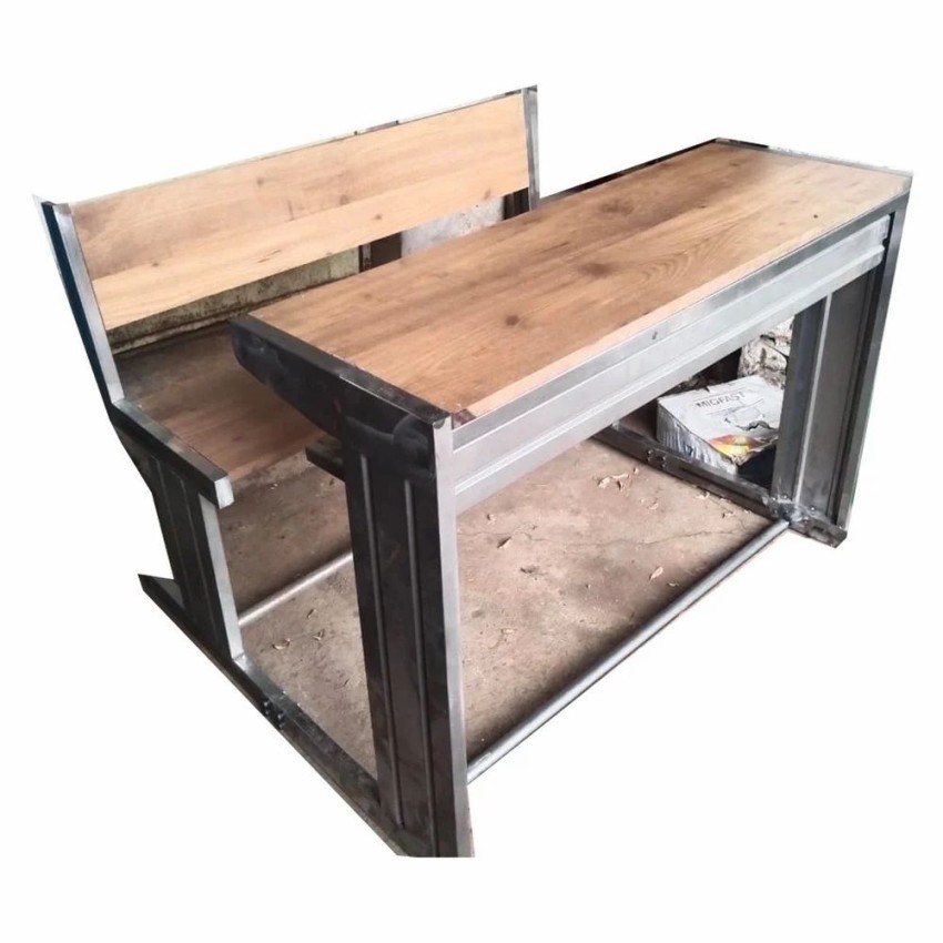 3 Seater Wooden Student Desk Bench