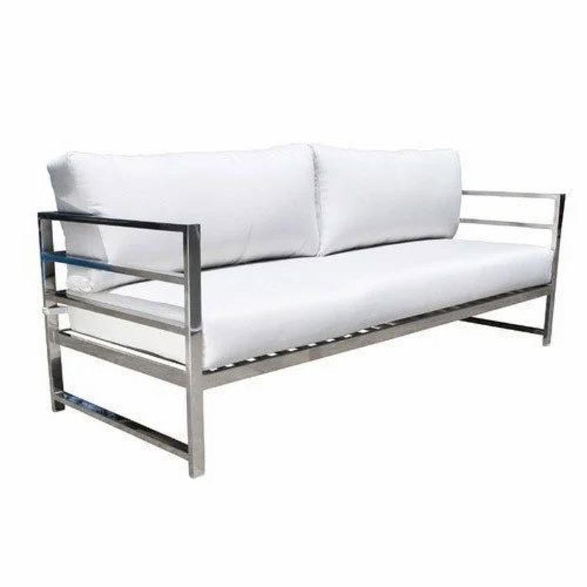 3 Seater Stainless Steel Home Sofa