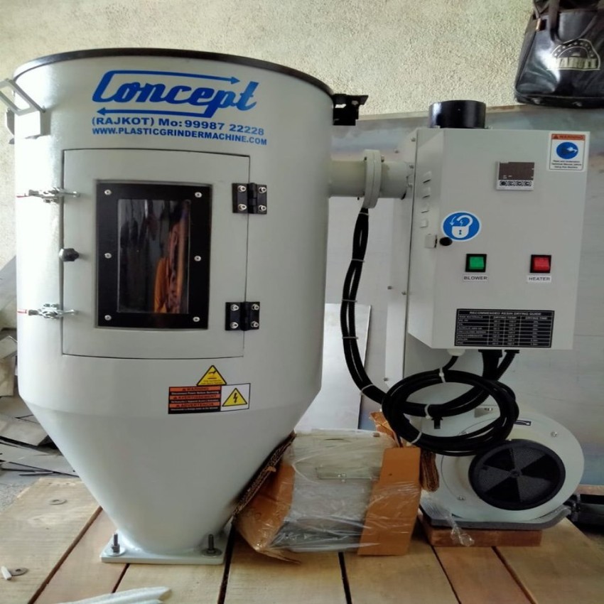 300°C Automatic White Hopper Air Dryer 100KG