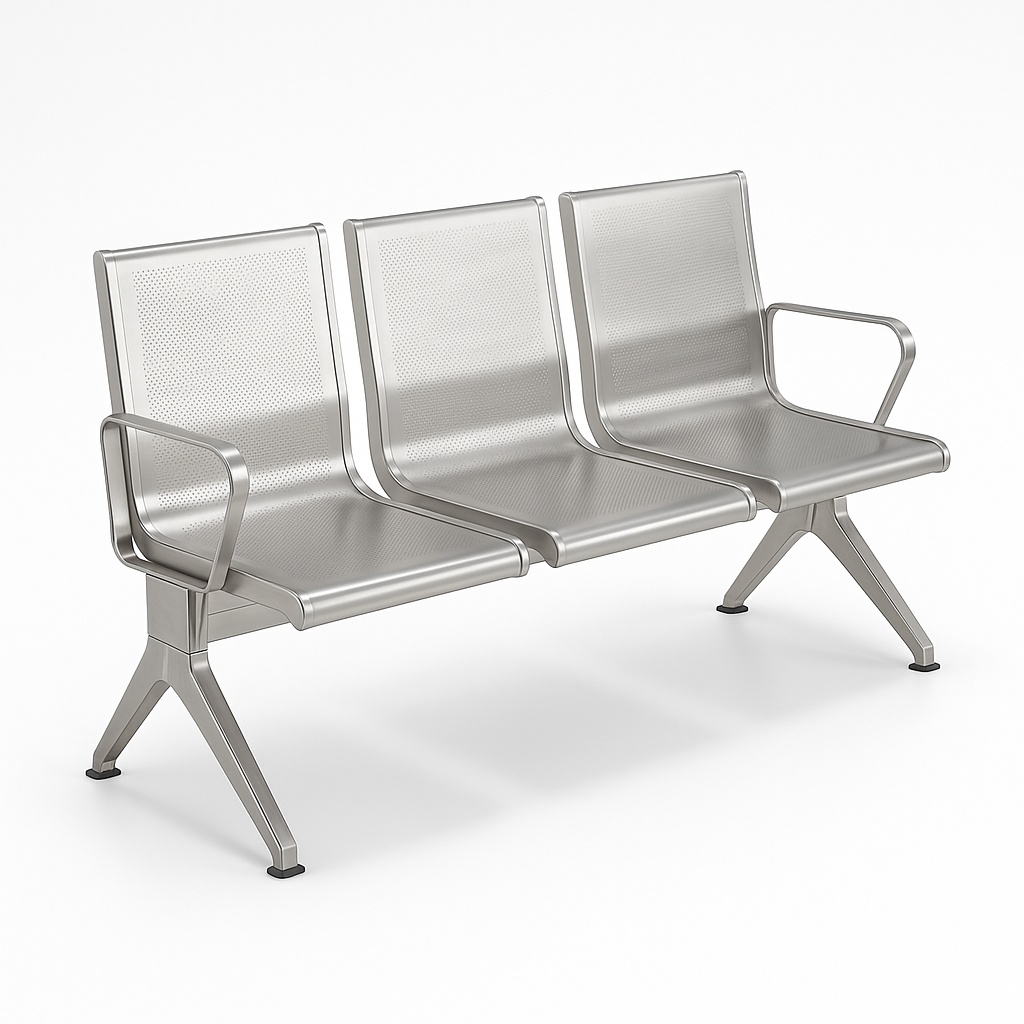 3/2/1 Stainless Steel Office Waiting Chairs