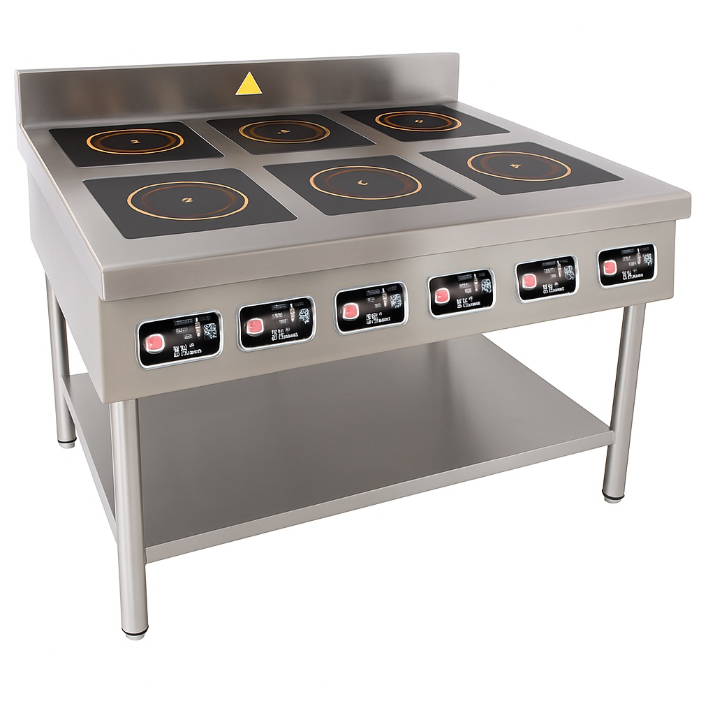 6-Point Commercial Induction Cooktop
