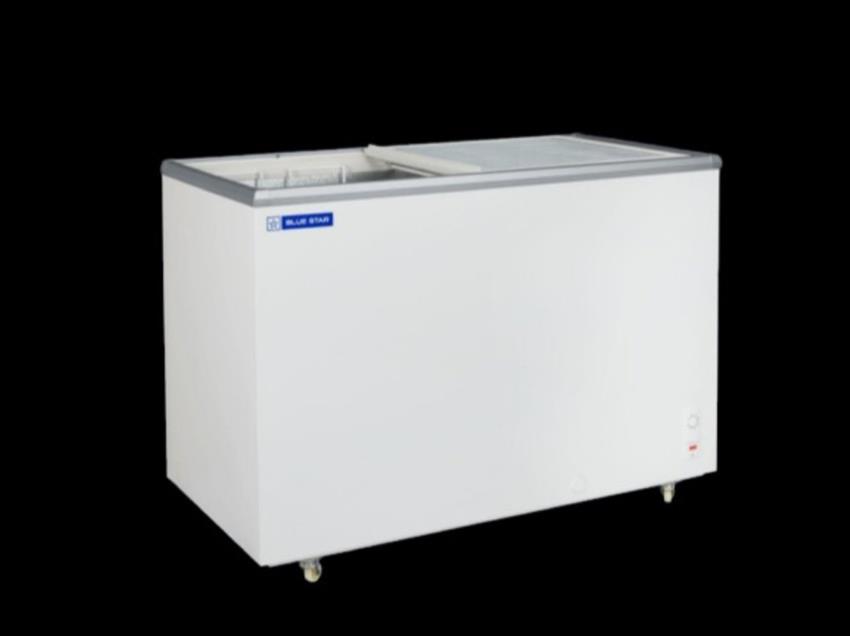 393 Liter Flat Glass Deep Freezer