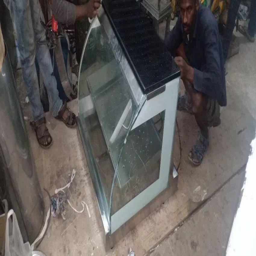 Stainless Glass Commercial Food Display Warmer