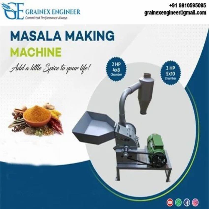 3hp Single Phase Chilli Grinding Machine, 30 Kg/hr