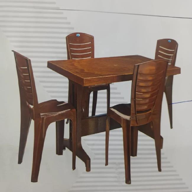 4-Seater Plastic Dining Table