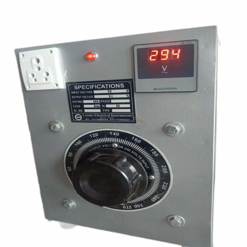 4A-1200A Variac Transformer Enclosure, Single Phase