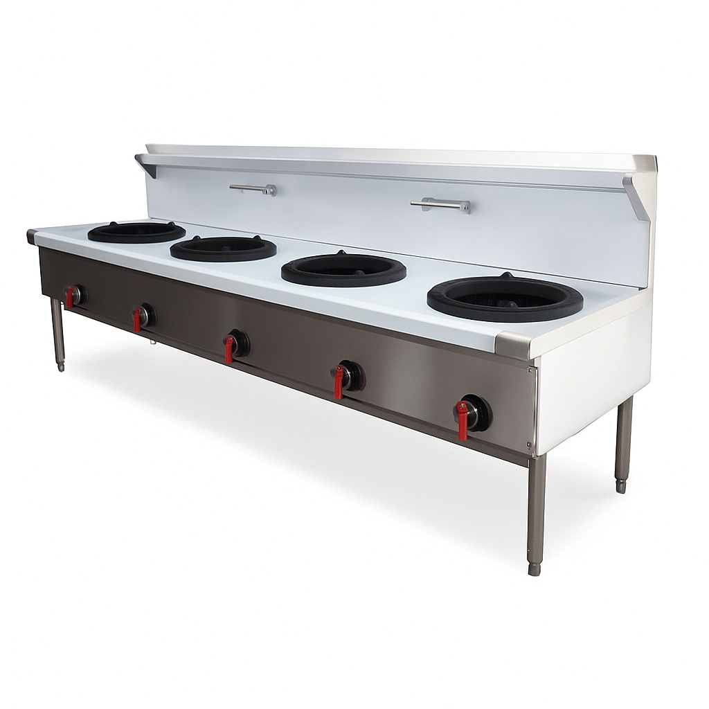 5 Burner Stainless Steel Gas Range