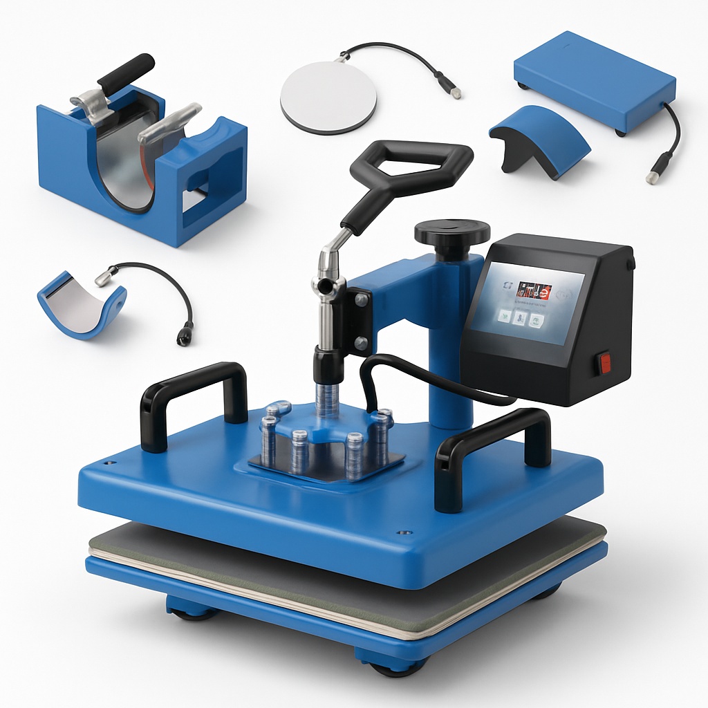 5-in-1 Heat Press Machine for T-Shirts and Mugs