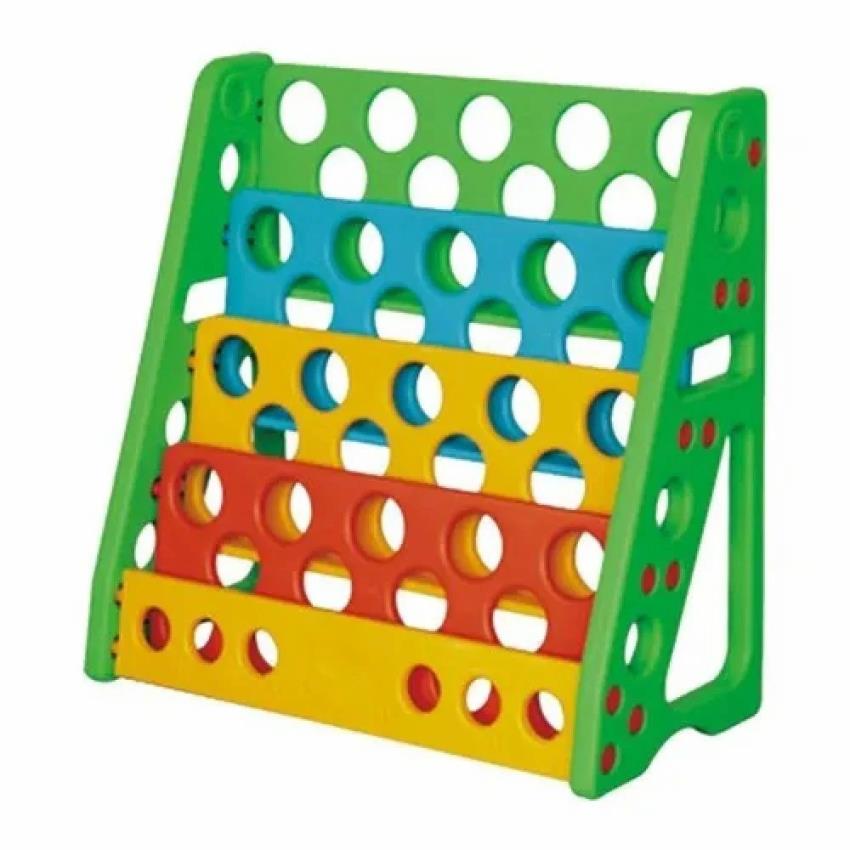 5-Shelf Plastic School Bookshelf
