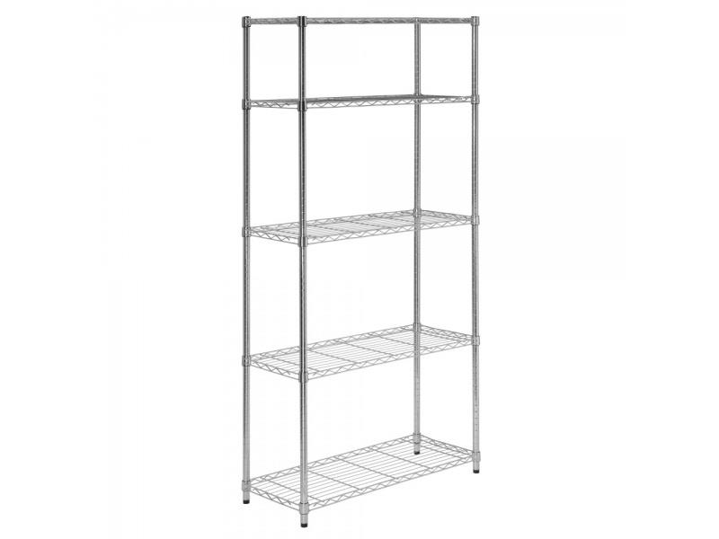 5-Shelf Stainless Steel Hotel Rack