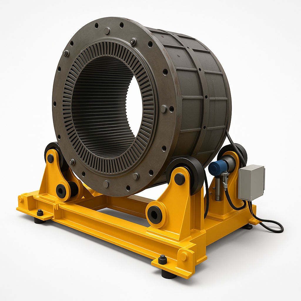 50 Ton Self-Aligned Stator Job Rotation Equipment