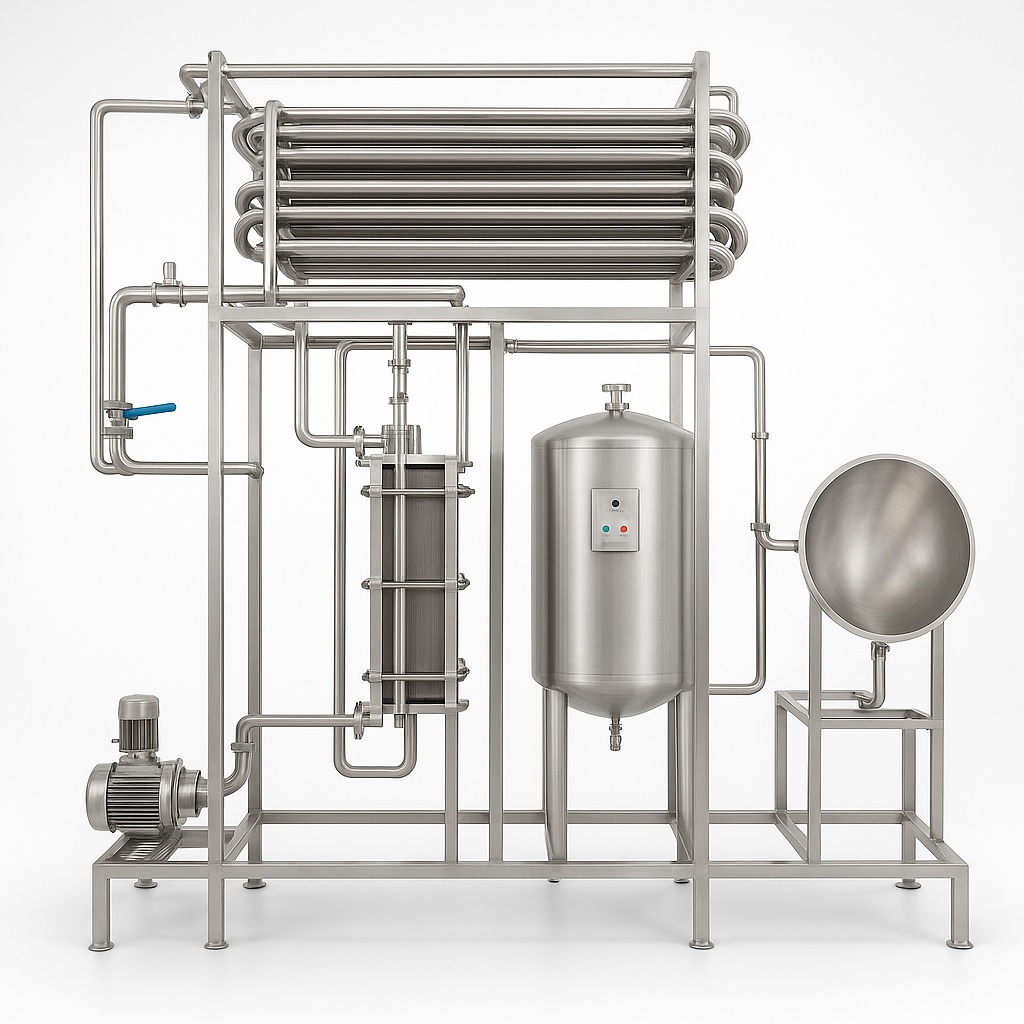 5000 L Milk Pasteurization Machine