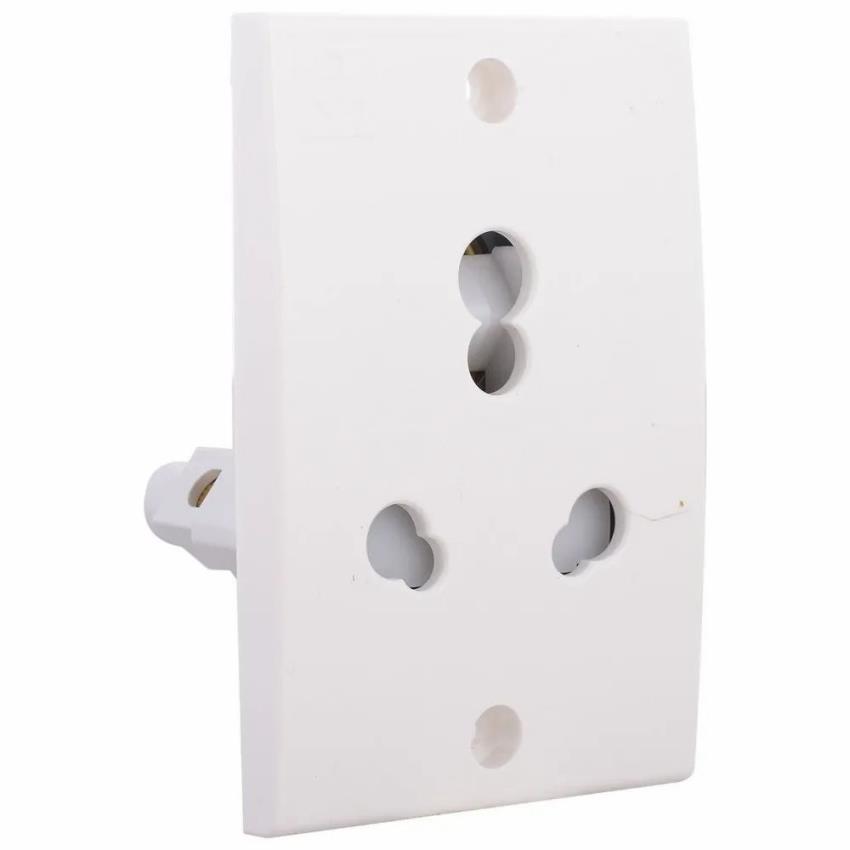 6 Pin White Power Socket 16A