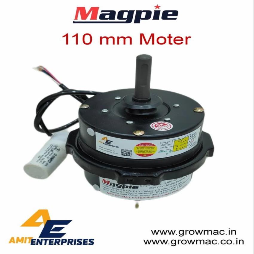 75W Cooler Motor 110mm Dia, Three Phase, 1200 RPM