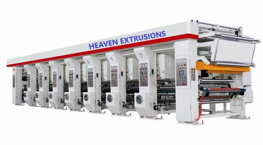 Automatic 8 Color Film Rotogravure Printer, Reel to Reel