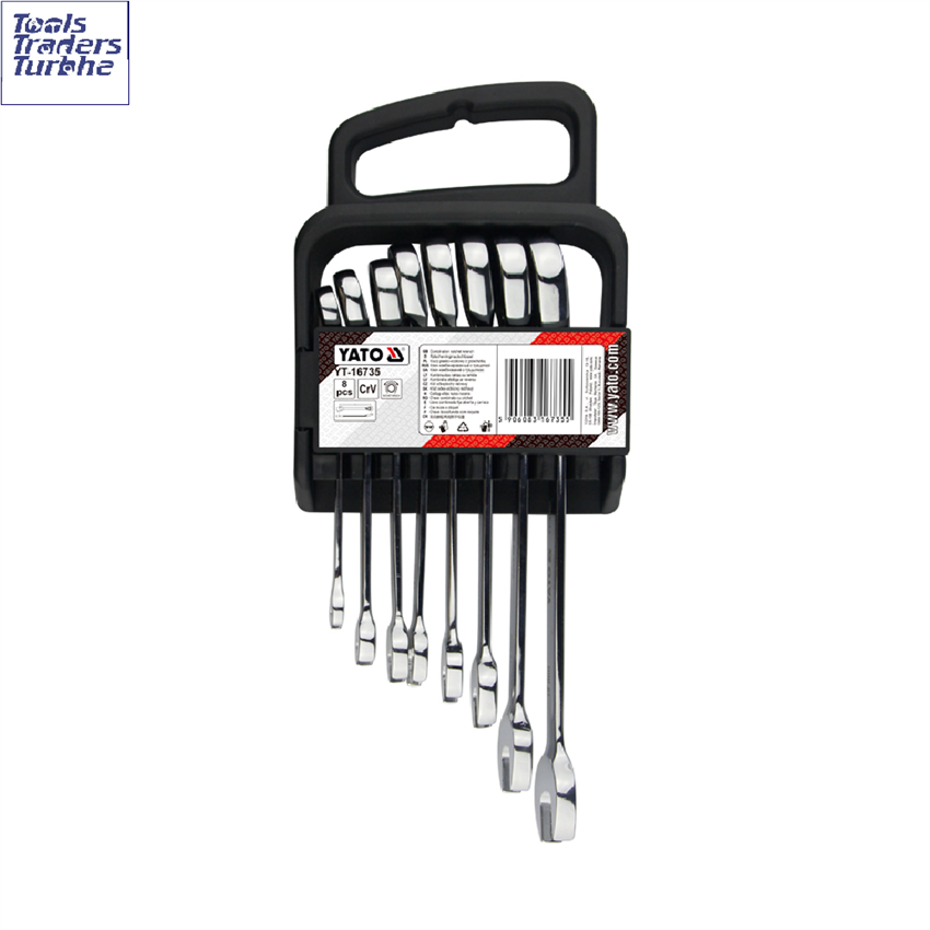 8-Piece Combination Ratchet Spanner Kit
