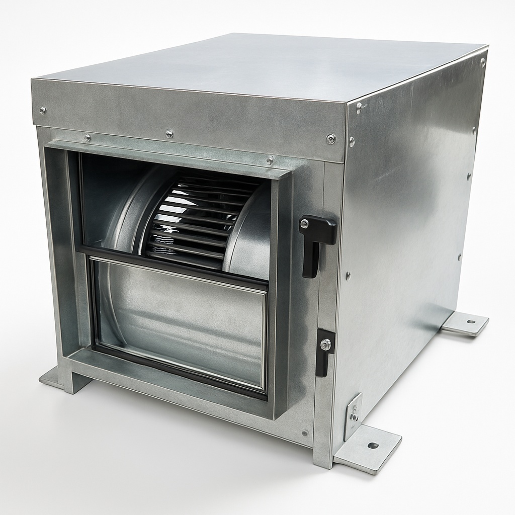 AC Mild Steel Cabinet Duct Mounted Fan, 2000 CMH