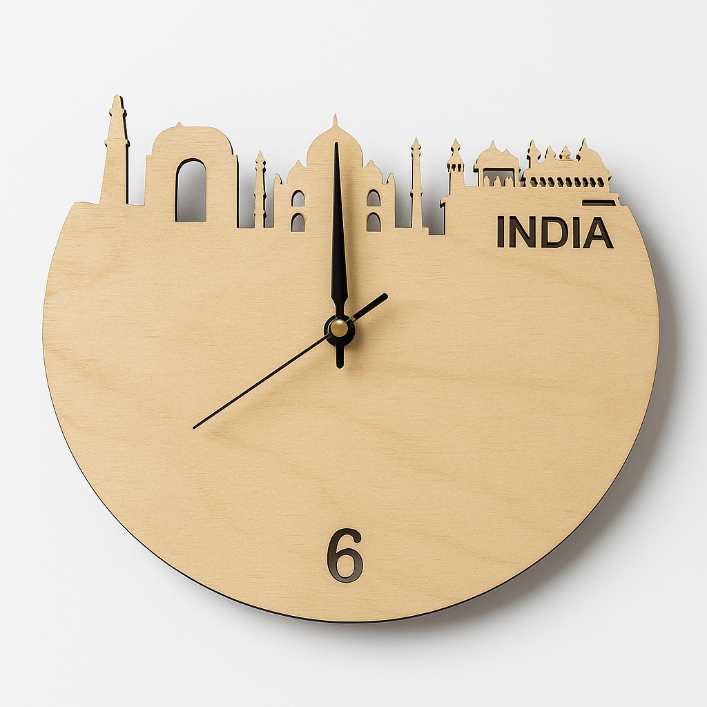 Acrylic Analogue Historical Custom Clock OCP103