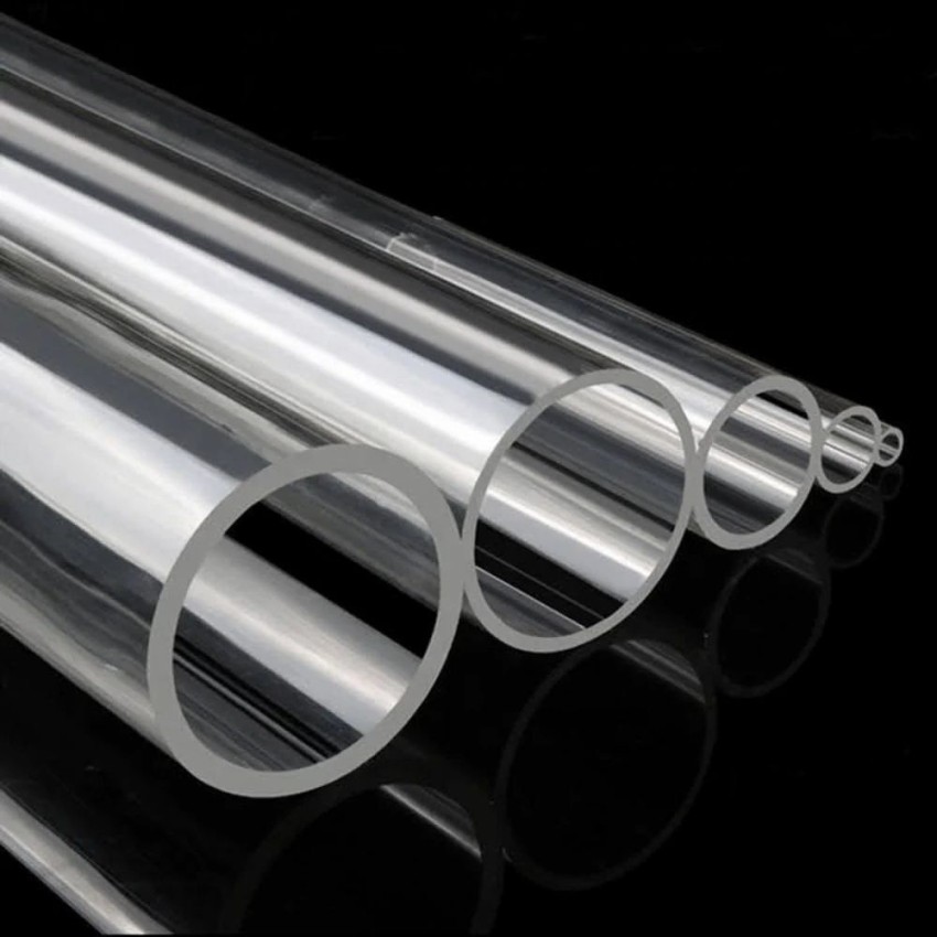 Acrylic Chemical Pipe, 0.5 Inch Diameter