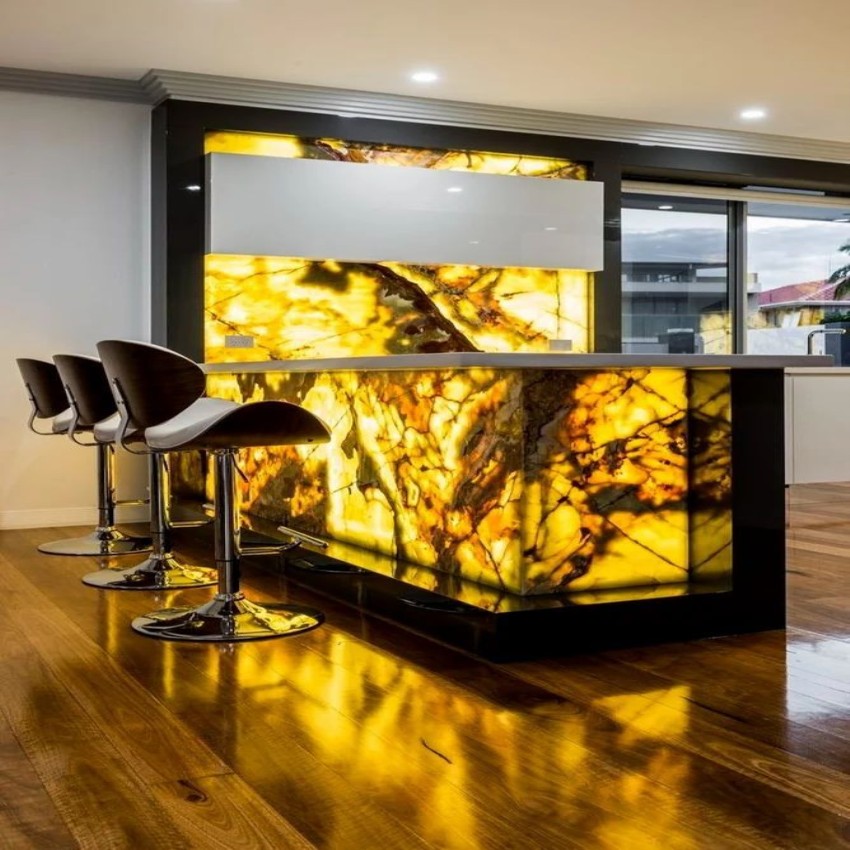 Acrylic Onyx Bar Counter