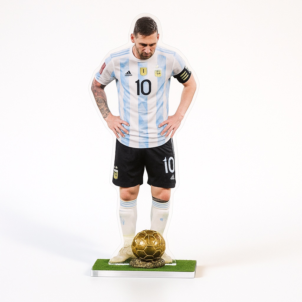 Custom Shape Acrylic World Cup Player Miniature
