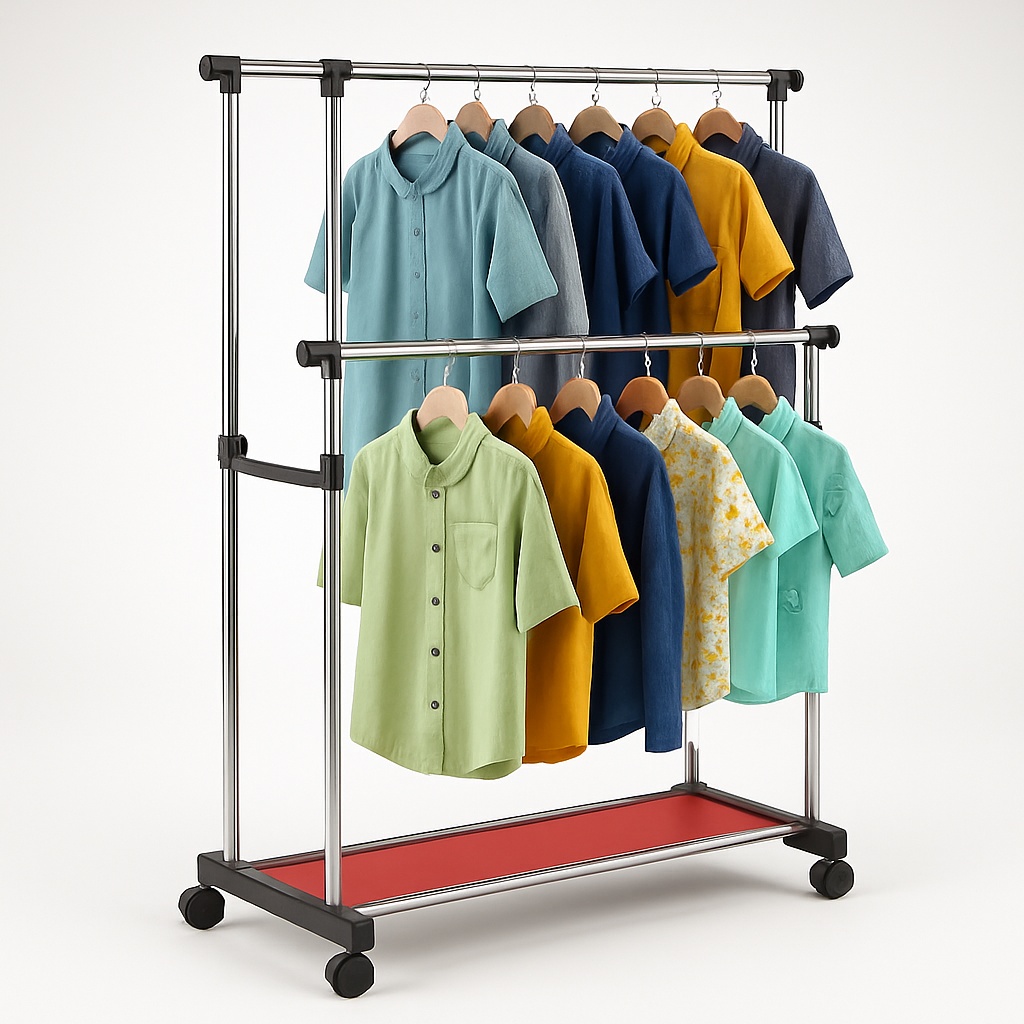 India Made Adjustable Free Standing Garment Rack