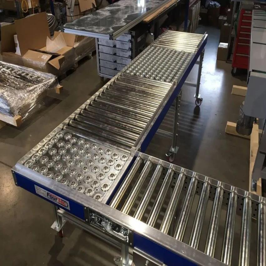 Adjustable Length Box Transfer Roller Conveyor