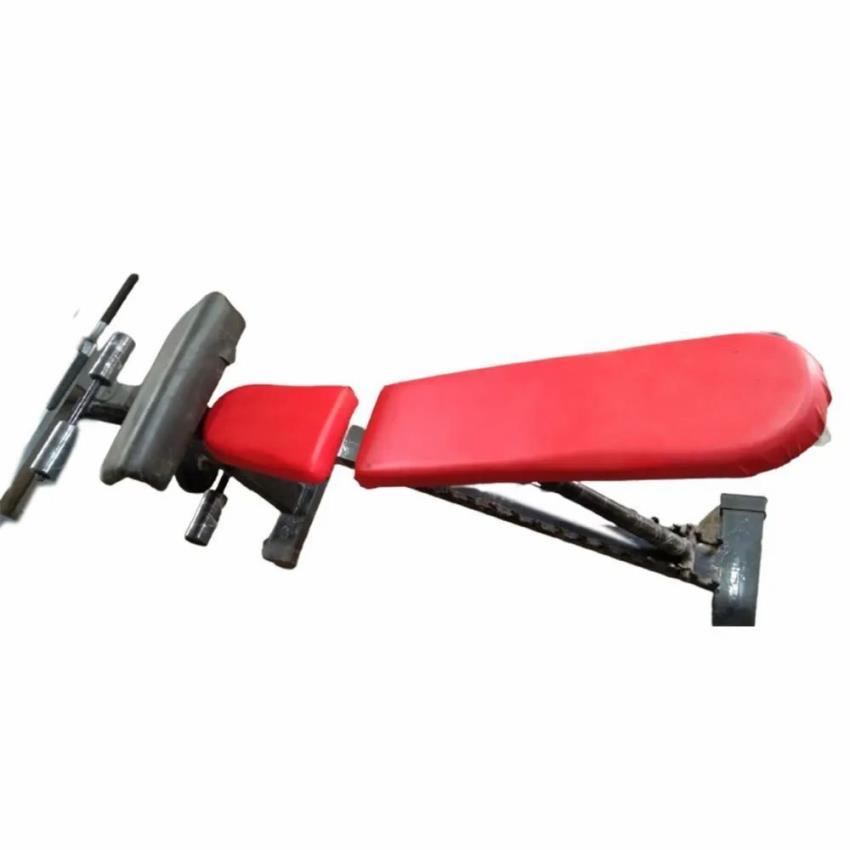 Adjustable Preacher Curl Bench Red Black 75kg