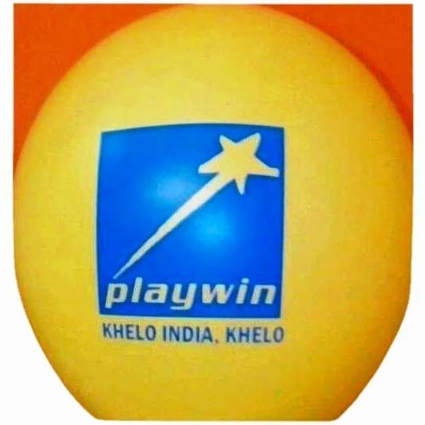 Yellow Advertising Rubber Balloon