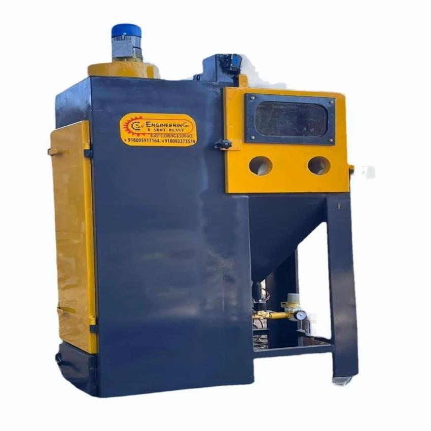 Single Door Suction Shot Blast Machine