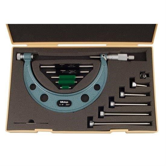 Analog Micrometer with Interchangeable Anvils