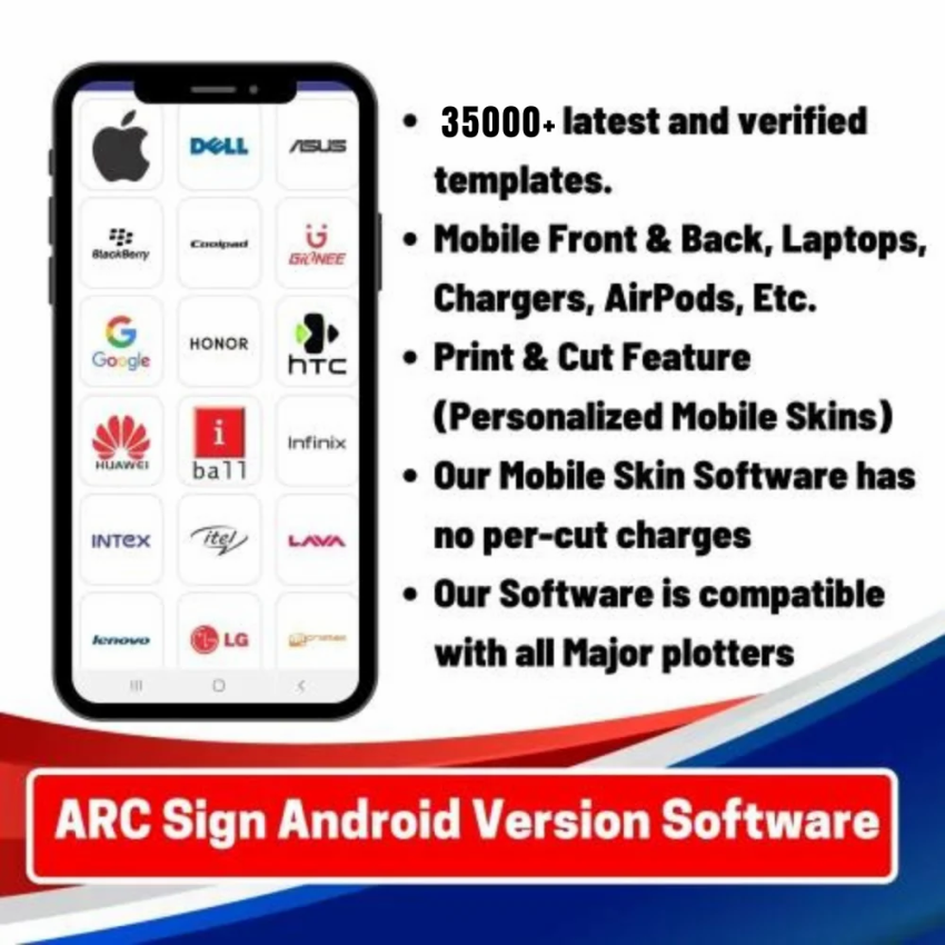 Android Mobile Skin Cutting Software