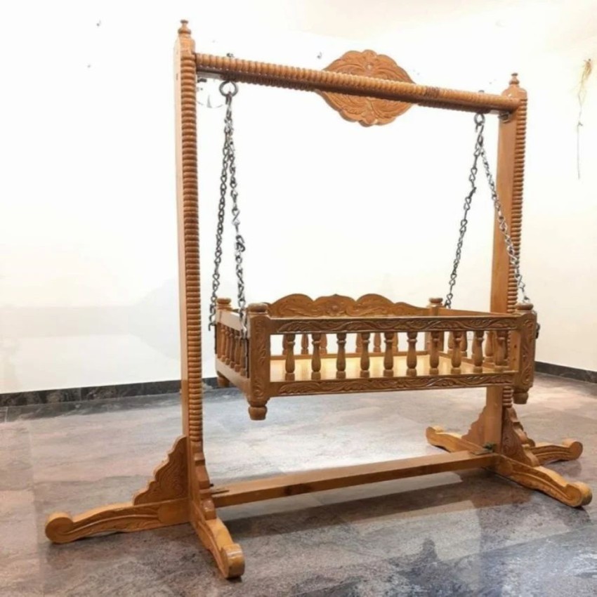 Antique Sheesham Baby Swing Cradle