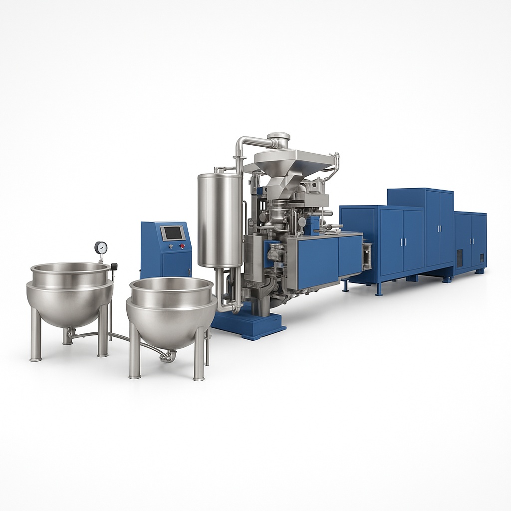 Automated Fruit Jelly Production Machine, 1-3hp