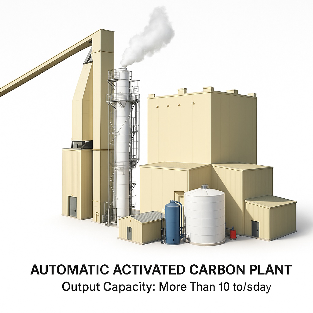 Automatic Activated Carbon Plant, >10 tons/day Output