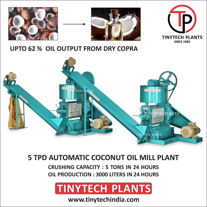 Automatic Coconut Oil Mill Machine