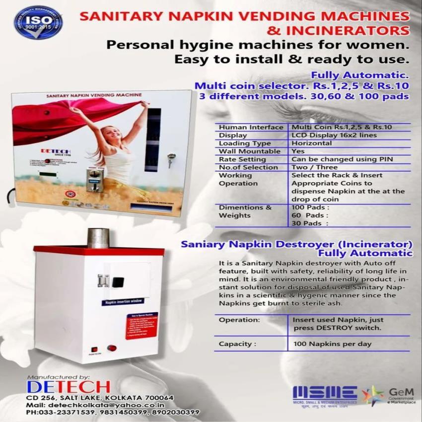 Automatic Coin Sanitary Napkin Vending Machine