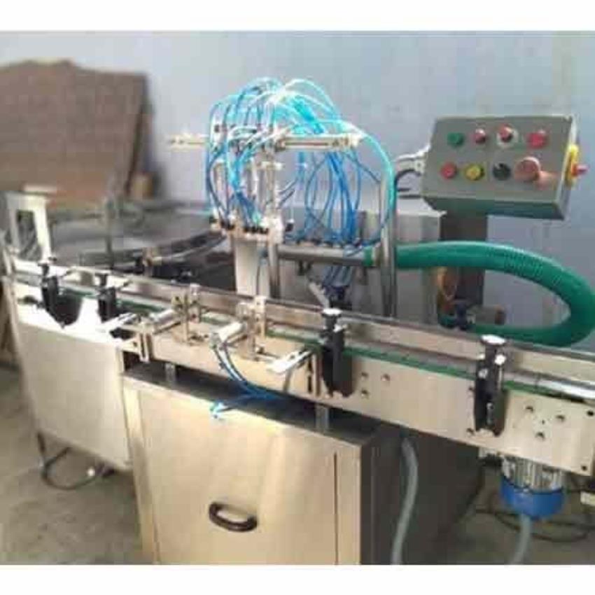 Four Head Bottle Air Jet Cleaning Machine